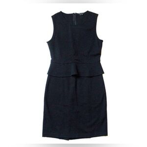 Theory Black Sleeveless Peplum Dress, Size 8, Great Condition 100% AUTHENTIC